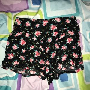 Charlotte Russe floral cloth shorts